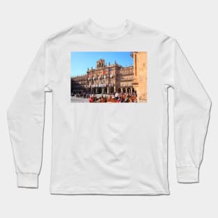 Plaza Mayor with City Hall in evening light, Salamanca, Spain Long Sleeve T-Shirt